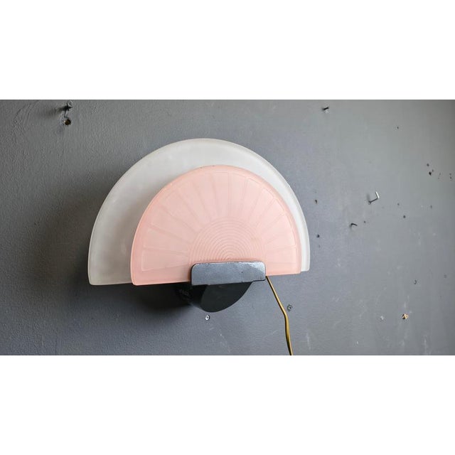 Vintage Glass Wall Light from Arteluce, 1980s For Sale - Image 15 of 17