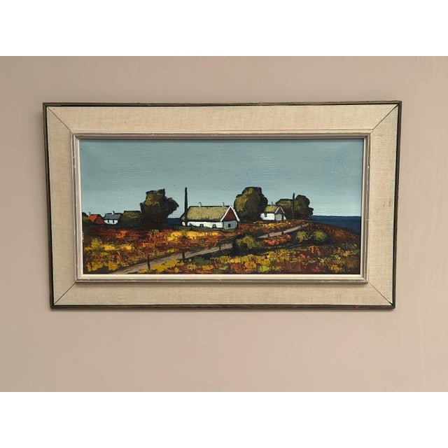 Saxhup, Landscape Motif, 1966, Oil on Canvas, Framed For Sale - Image 7 of 18