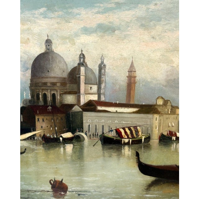 19th-Century Italian Venetian Capriccio of the Bacino di San Marco For Sale - Image 10 of 18