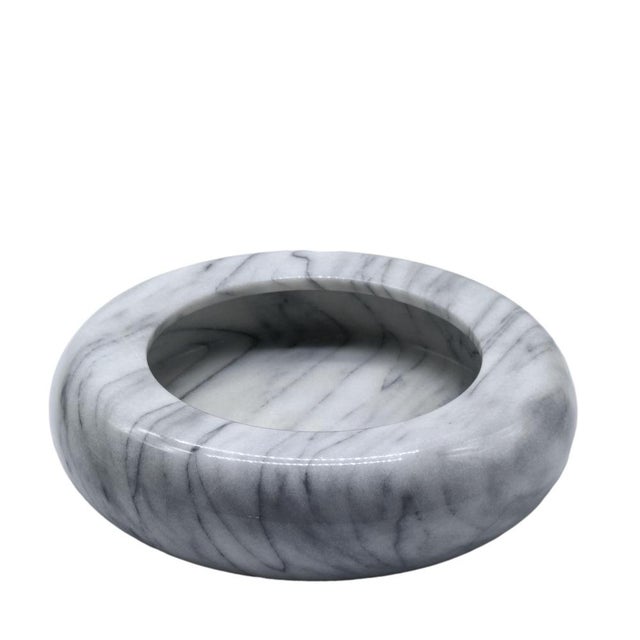 White Marble Centerpiece by Sergio Asti for Up & Up Calacatta, Italy, 1970s For Sale - Image 9 of 9