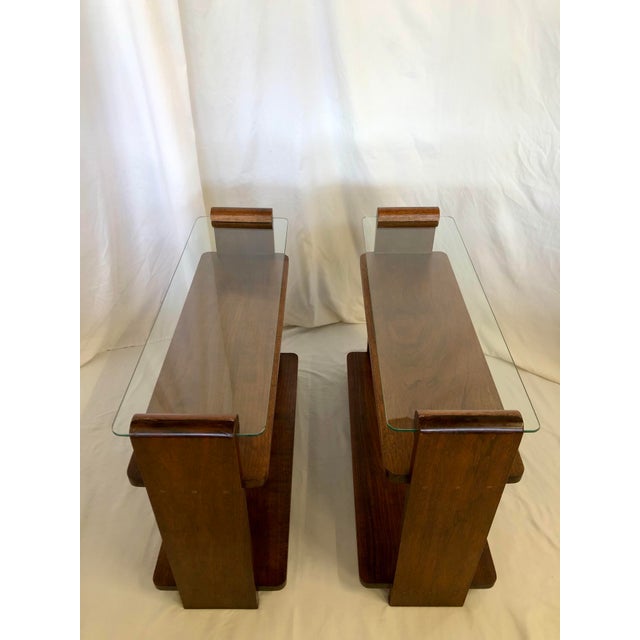 1930s 1930s Art Deco End Tables, Pair For Sale - Image 5 of 9