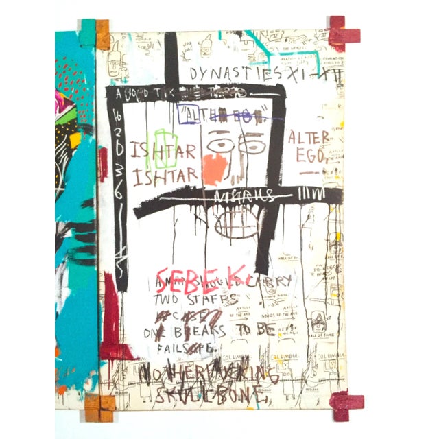 Paper Jean Michel Basquiat Estate Fine Art Offset Lithograph Pop Art Print " Ishtar " 1983 For Sale - Image 7 of 11