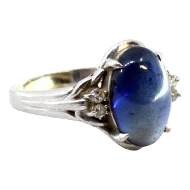 White Gold Ring with Brilliant-Cut Diamonds For Sale