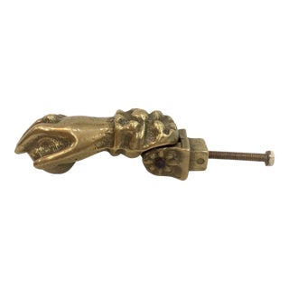 Brass Hand Door Knocker For Sale