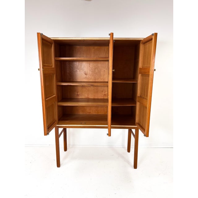 Josef Frank 1950’s Swedish Cabinet With Nordens Flora Illustrations For Sale - Image 4 of 11