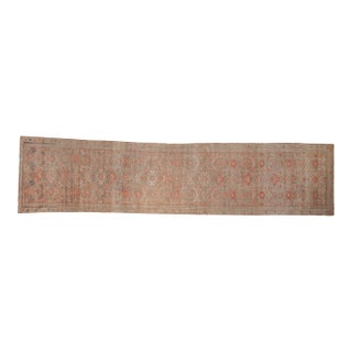 Vintage Distressed Hamadan Rug Runner - 3'3" x 13'2" For Sale