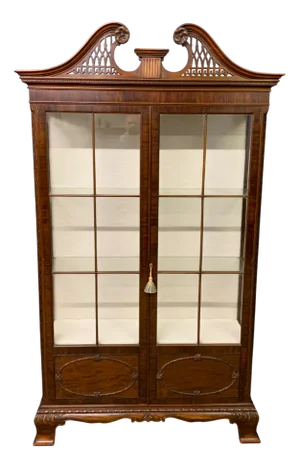 Chippendale Mahogany Display Cabinet, 1900s