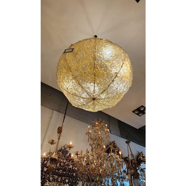 Transparent Early 20th Century Custom Murano Style Chandelier For Sale - Image 8 of 8