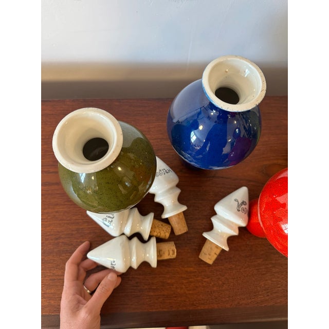 1960s Alvino Bagni Decanter Set MCM Bitossi For Sale - Image 5 of 10