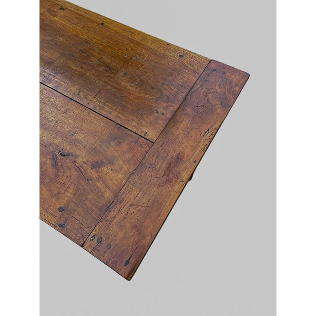 Late 19th Century French Cherry Wood Farmhouse Dining Table, 1890s For Sale - Image 13 of 18