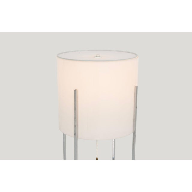 Chromed Brass & Acrylic Table Lamp by Paul Mayen for Habitat, 1955c. For Sale In Chicago - Image 6 of 10