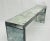 Gray Modernist Antiqued Reeded Glass & Mirror Console Table by John Himmel, Canada For Sale - Image 8 of 18