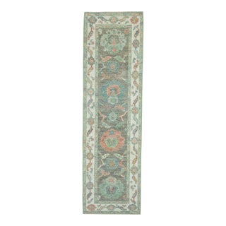 Turkish Oushak Runner Rug 2'4" x 7'10" #17549 For Sale