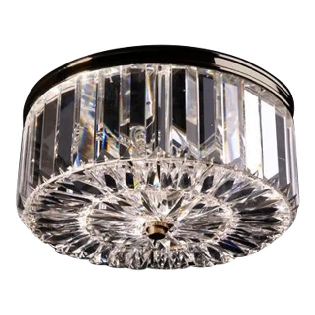 Pier 10 Flush Mount in Patinated Finish For Sale