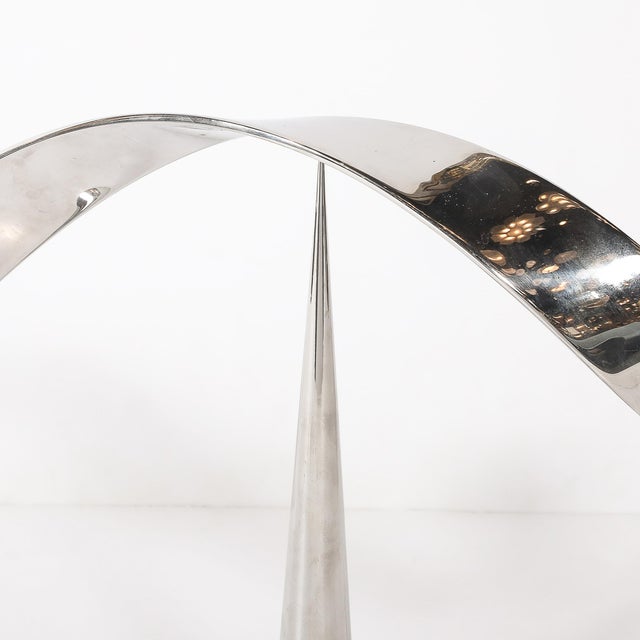 Sculpture Materials Mid-Century Modernist Elijah David Herschler Chrome Kinetic Sculpture For Sale - Image 7 of 17