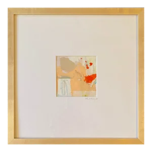 Sarah Trundle, Framed Abstract Mixed Media Collage, "Petals"
