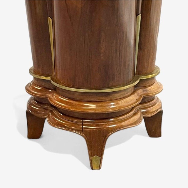 Jules Leleu, French Art Deco, Rosewood, Abalone, Rare Dining Table, France, 1930s For Sale - Image 14 of 18