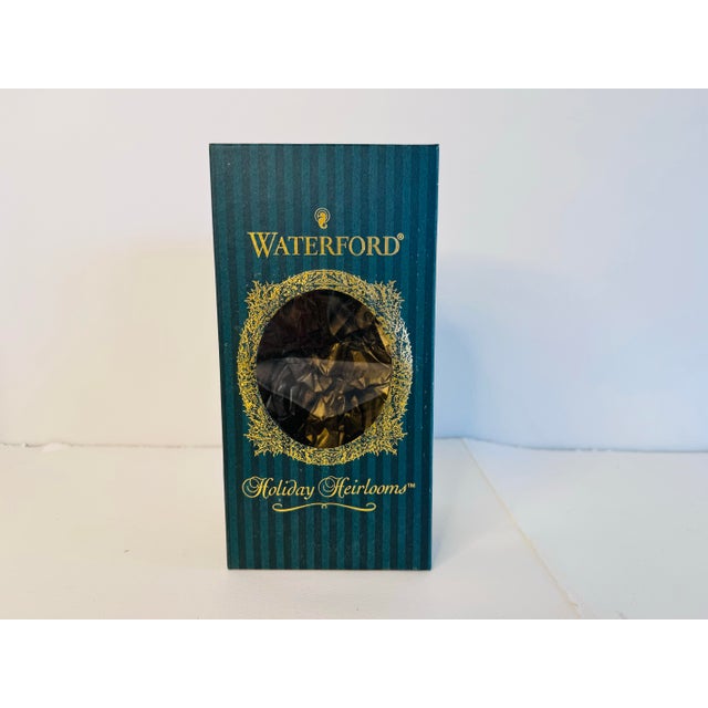 Glass Waterford 2000 Nostalgic Collection Cherubian New Years Clock Ornament W/ Box For Sale - Image 7 of 7
