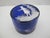 Mary Gregory antique bohemian cobalt blue glass trinket box with white enameled decoration of a young girl holding a...