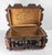 19th Century American Folk Art Tramp Art Casket Box With 1891 Date For Sale - Image 10 of 13