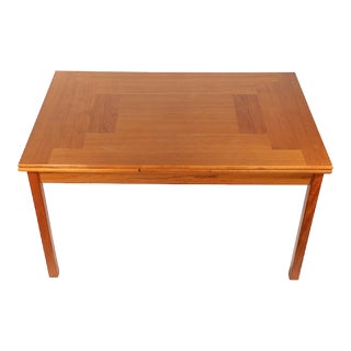 Danish Mid Century Modern Refractory Style Dining Table Att. To Ansager Mobler C 1960/70's For Sale