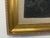 2020s Gold and Carbon Painting on Spanish Linen Minimalist Painting, Framed For Sale - Image 5 of 5