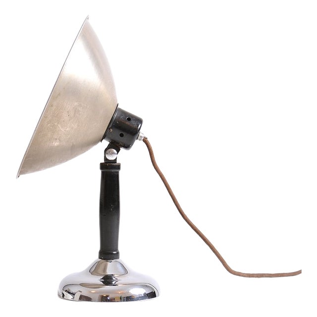 Art Deco Table Lamp in Chrome, Czechoslovakia, 1920s For Sale