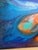 Blue Original 18” X 18” Colorful Abstract Painting by Lil McGill For Sale - Image 8 of 12