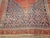 Antique Persian Malayer Rug, Hand-Knotted Wool, Geometric Pattern, 8x12, Terracotta & Navy For Sale - Image 11 of 16