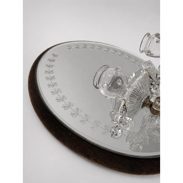 Metal 19th Century, James Green & Nephew 'Caduceus' Mirrored Crystal Oil Sconces For Sale - Image 7 of 9