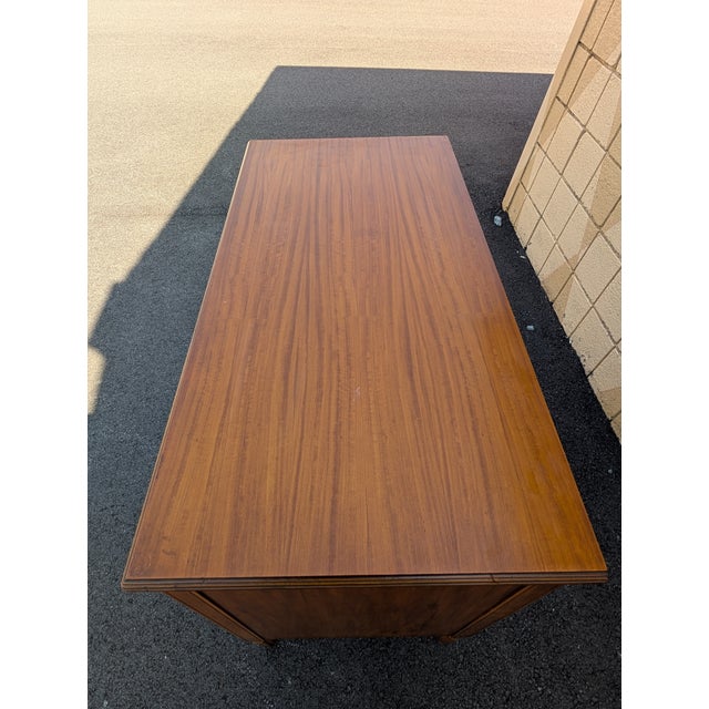 Vintage Hepplewhite Mahogany Commode Chest of Drawers With Stenciling For Sale - Image 11 of 14