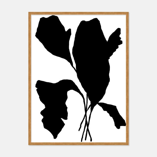 Contemporary Abstract Bouquet by Kate Roebuck in Gold Framed Paper, XS Art Print For Sale - Image 3 of 3