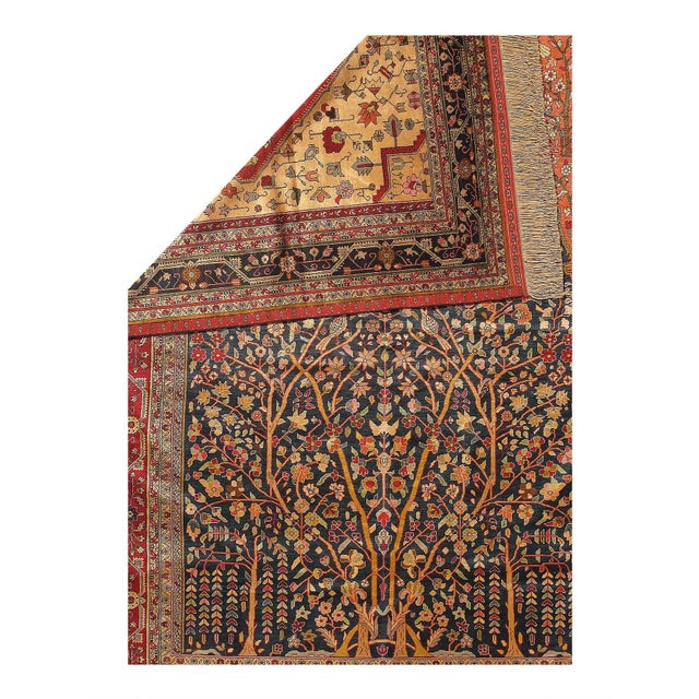 Exceptional. For being a pure silk Quchan, with an exquisitely fine weave. Also for being one of the very few double sided...