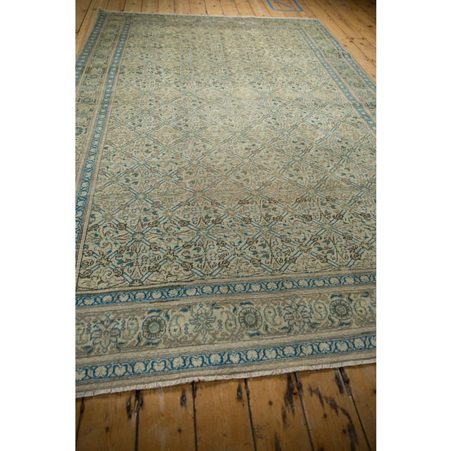 Ivory Vintage Distressed Kayseri Carpet - 6'5" x 9'5" For Sale - Image 8 of 9