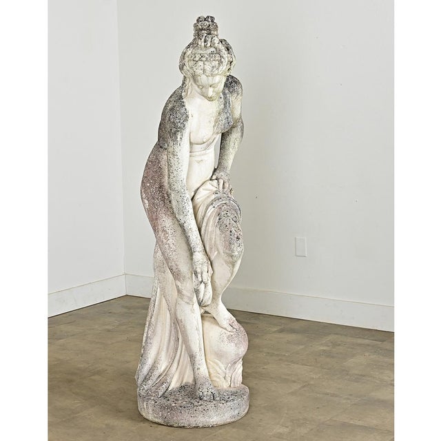 Early 20th Century English Reproduction Statue of La Baigneuse or Venus Bathing For Sale - Image 12 of 14