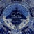 Circa 1780 Delft peacock feather spray in urn blue & white plate, Dutch. Deep blues typical of this loved motif of the...