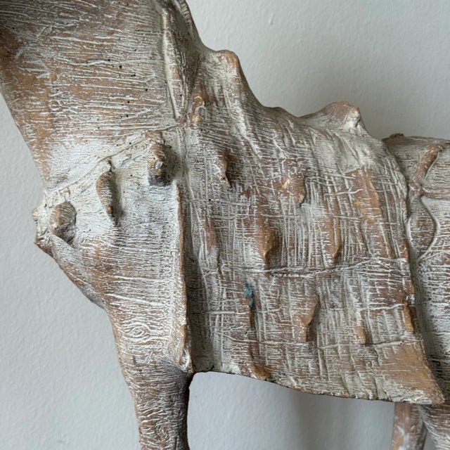 Plastic Vintage Designer Decor Tang Sancai Style Horse of Driftwood Composite For Sale - Image 7 of 7