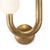Brass Regina Andrew Happy Steel Sconce Left Side, Natural Brass For Sale - Image 8 of 10