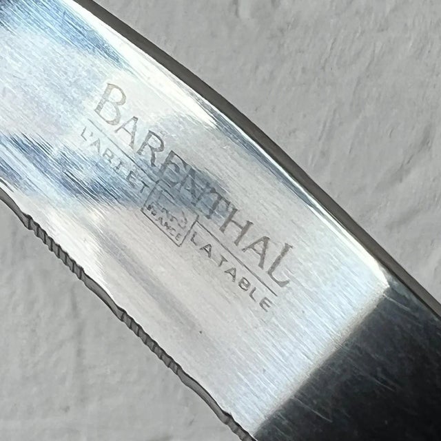 1980s 1980s Laguiole Barenthal Barenthal L'Art Et La Table Black Steak Knives - Set of 3 For Sale - Image 5 of 10