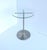 Contemporary Metal Glass Side Drinks Table, Modern Minimalist, Circa Late 20th Century For Sale - Image 3 of 10