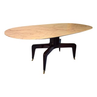 Mid-Century Modern Italian Marble Dining Table by Melchiorre Bega, 1957 For Sale