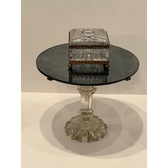 Glass Baccarat Style Cut Crystal Box For Sale - Image 7 of 9