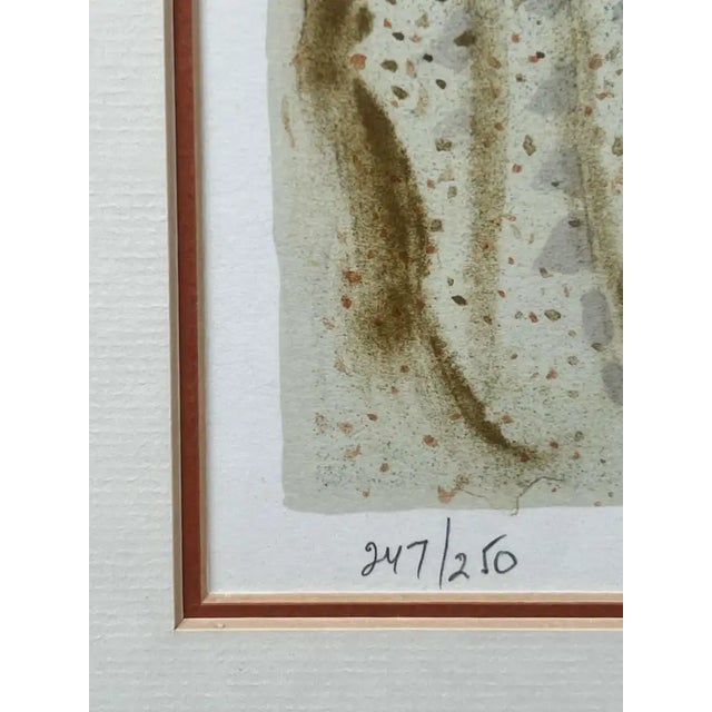 Sandu Liberaman "Tender Love" Lithograph Hand Signed , Numbered and Framed 1960's For Sale - Image 9 of 15