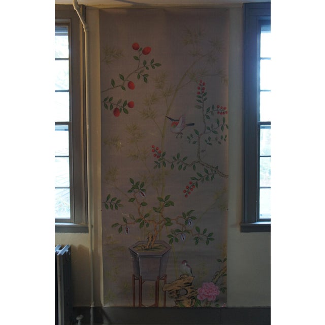 De Gournay Silk Chinoiserie Wallpaper Panel Chairish