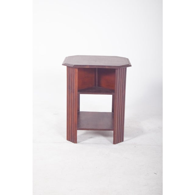 Art Deco Octagonal Side Table in Wood, 1920s For Sale - Image 11 of 11