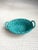 Mediterranean Aqua Woven Ceramic Basket For Sale - Image 3 of 7