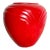 Postmodern Red Ceramic Vase by Haeger For Sale