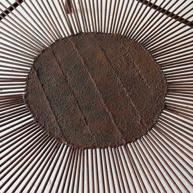 Mid 20th Century Studio Made Patinated Metal Coffee Table For Sale - Image 4 of 8