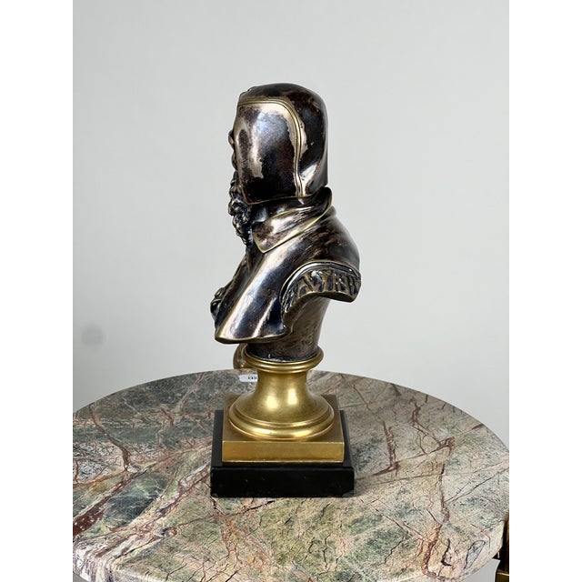 19th Century Patinated Bronze Sculpture of Michelangelo by Albert-Ernest Carrier-Belleuse, Modeled Before 1883 in Paris For Sale - Image 5 of 8