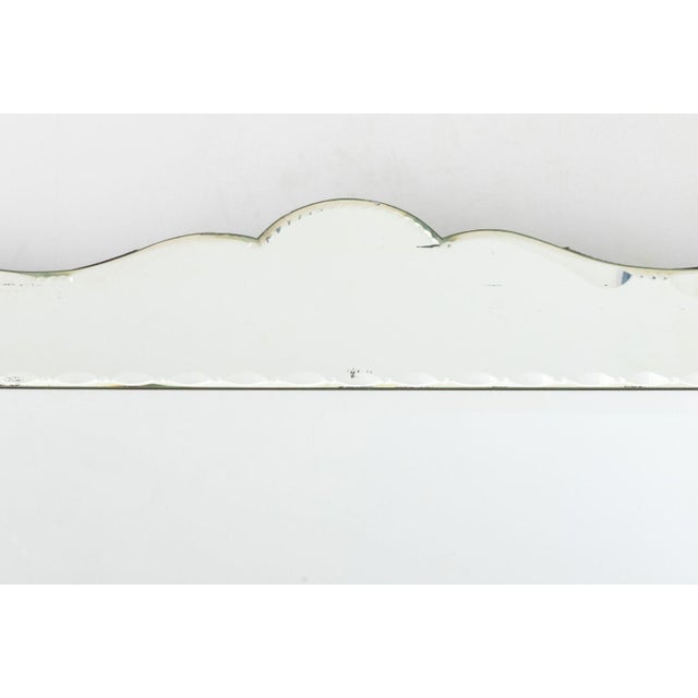 Contemporary Vintage Venetian Style Framed Beveled Glass Mirror For Sale - Image 3 of 8